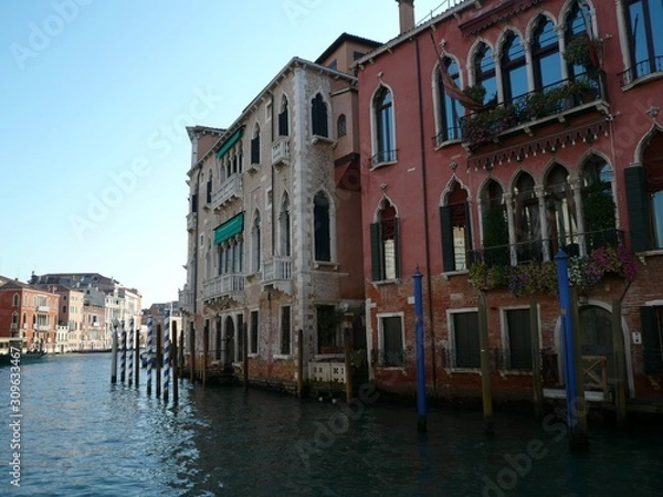 Obraz ヴェネツィア　建物　水路05