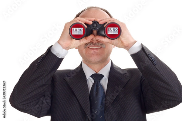 Obraz Optimistic businessman