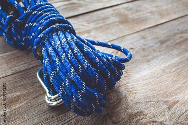 Obraz blue climbing rope