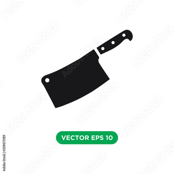 Fototapeta butcher icon vector template design concept
