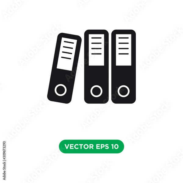 Fototapeta binder icon vector template design concept