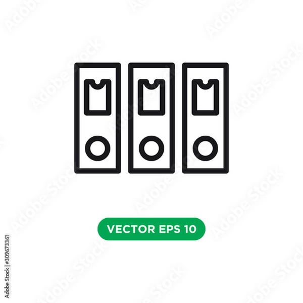 Fototapeta binder icon vector template design concept