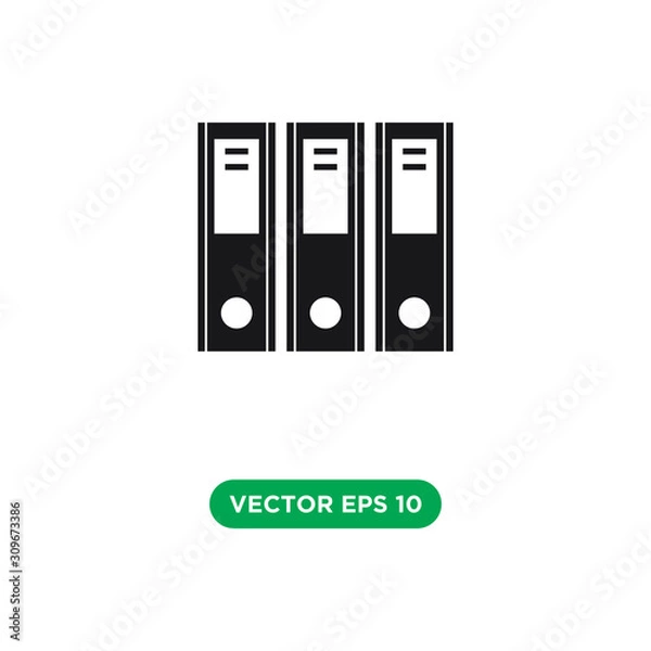 Fototapeta binder icon vector template design concept