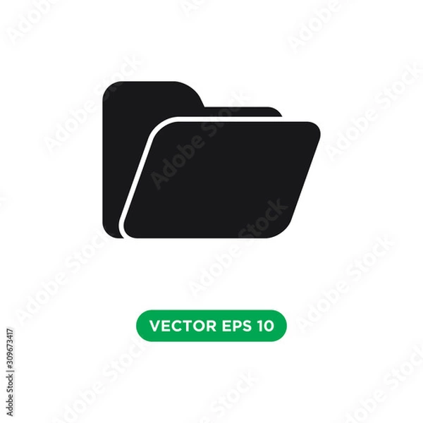 Fototapeta folder icon vector template design concept