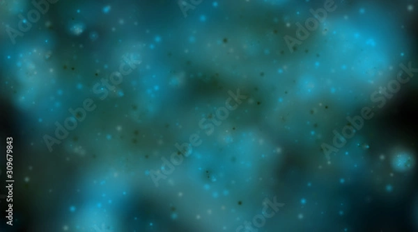 Fototapeta Abstract background imitating plankton underwater