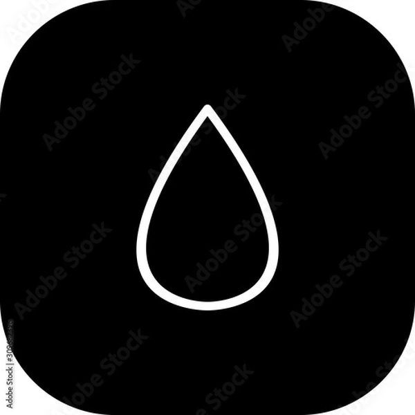 Fototapeta Drop Icon With White Background