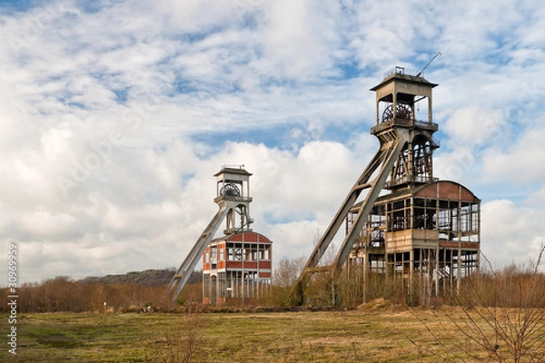 Obraz Two old coal mines