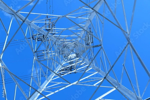 Obraz 真下からの高圧鉄塔