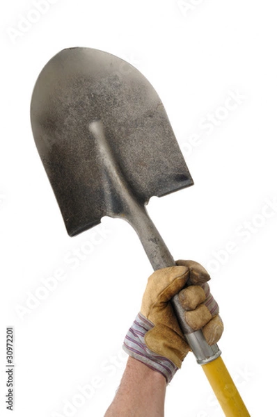Obraz Gardener Holding a Shovel
