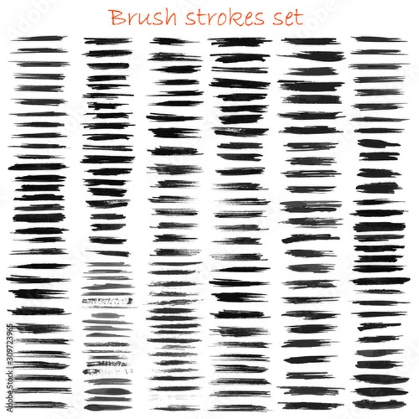 Obraz grungy vector brush strokes