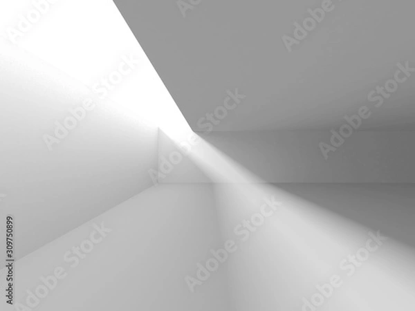 Fototapeta Futuristic White Architecture Design Background