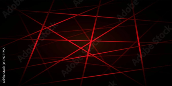 Obraz abstract red line background