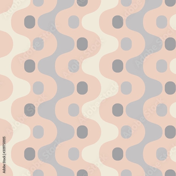 Obraz Abstract colorful drops. Vector spotty seamless pattern.