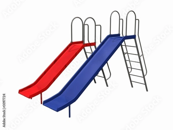 Obraz toboggans slides