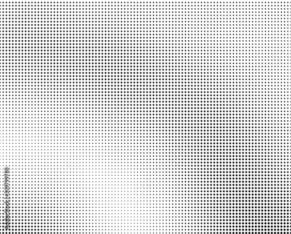 Fototapeta Abstract monochrome half-tone. Black and white print pattern