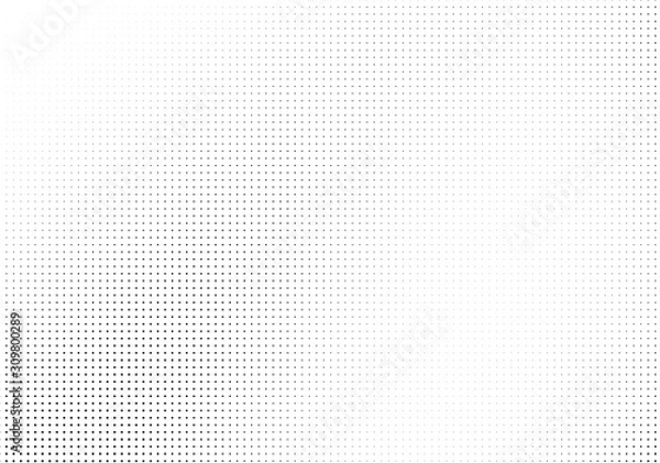 Obraz Abstract monochrome half-tone. Black and white print pattern