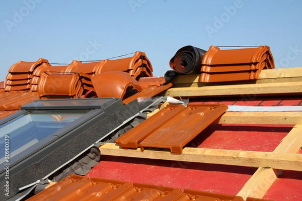 Fototapeta dacheindeckung