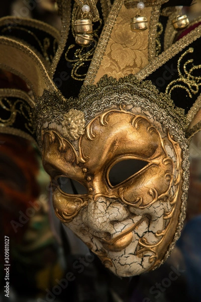 Obraz Golden jester mask