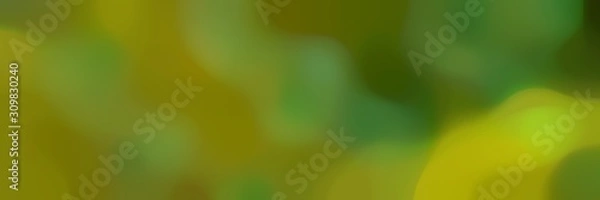Fototapeta smooth iridescent horizontal background with olive drab, dark olive green and dark golden rod colors and space for text or image