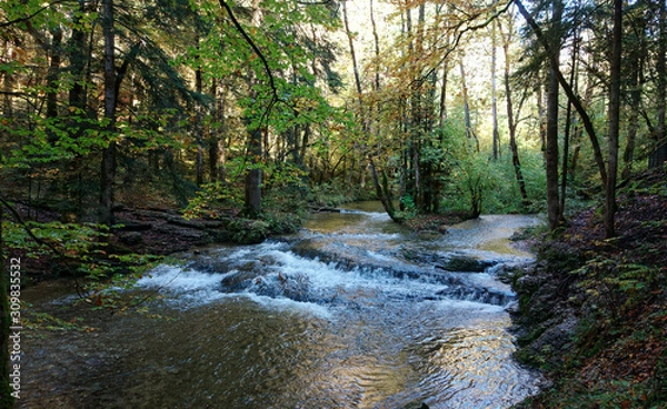 Obraz Torrent du Hérisson, Jura