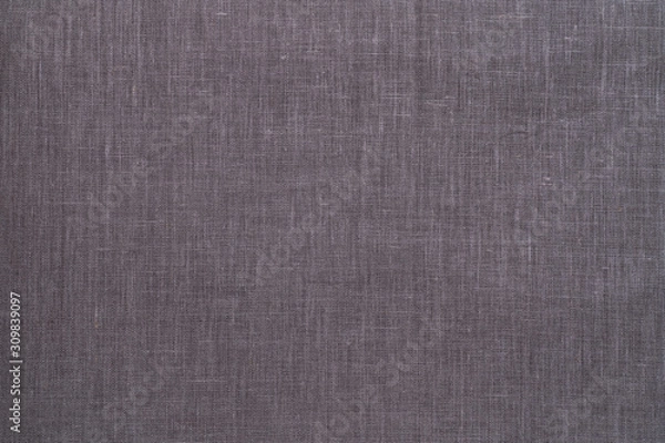 Fototapeta Old gray linen textere background