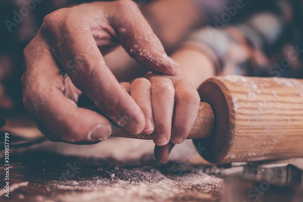 Obraz children baking