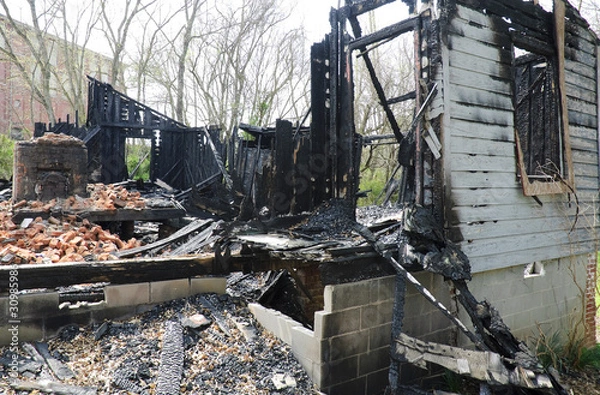 Obraz Burned House