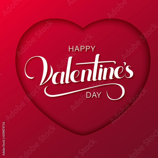 Obraz red background with a heart frame