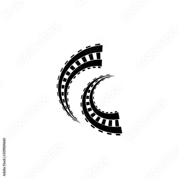 Obraz railway vector icon design template illustration