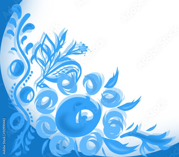 Obraz Цветочный расписной фон