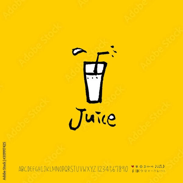 Obraz 손으로 그린 알파벳 일러스트