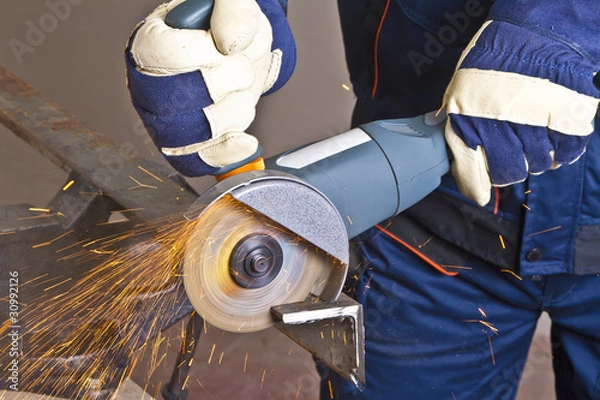 Obraz Work with grinder