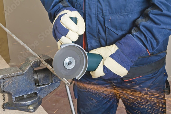 Obraz Work with grinder