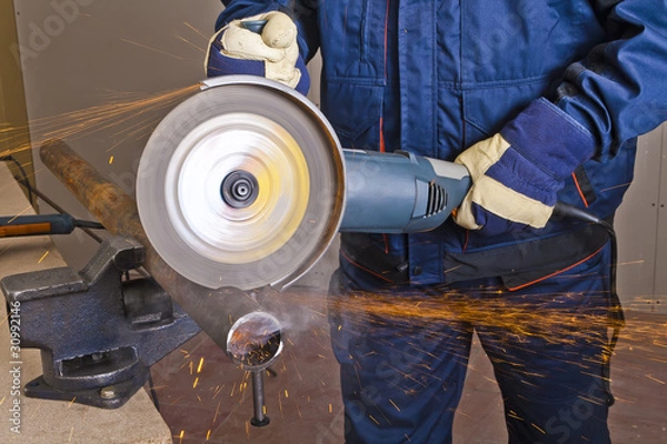 Obraz Work with grinder