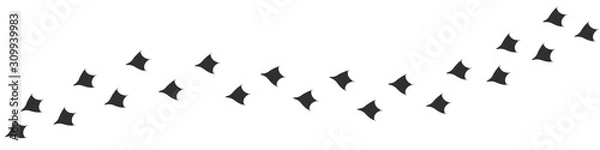 Obraz Footpath trail of duck