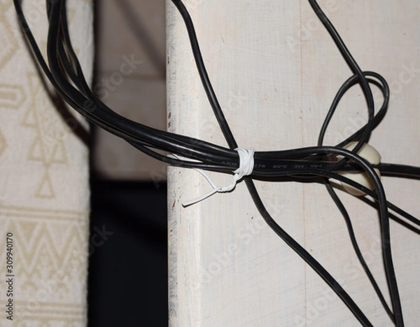 Obraz tangled cables