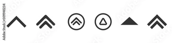 Obraz Swipe up icons vector