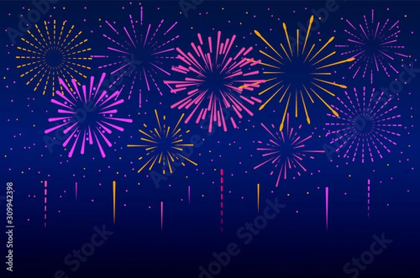 Obraz New year fireworks decoration 