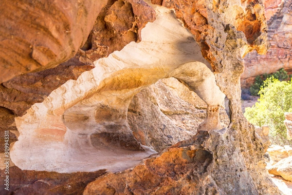 Fototapeta Bizarre rock sculpture at Stadsaal, Cederberg Wilderness Area, South Africa
