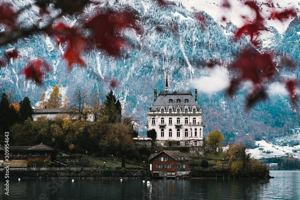 Fototapeta Schloss Iseltwald Brienzersee
