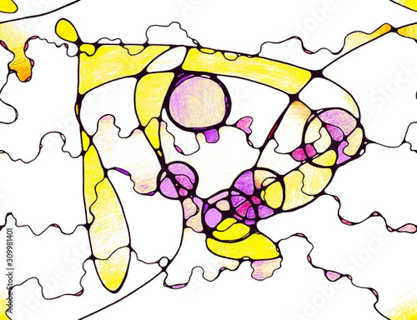 Fototapeta Aesthetic Appreciation abstract seamless pattern