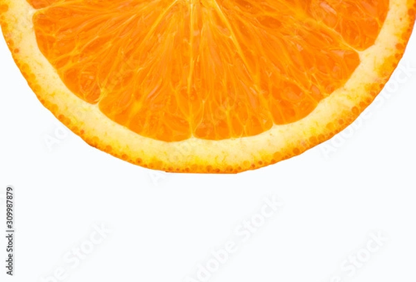 Obraz Fresh orange isolated on white background.