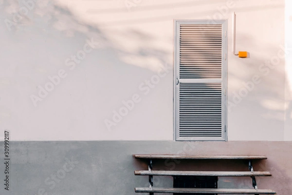 Obraz back door to retail store.