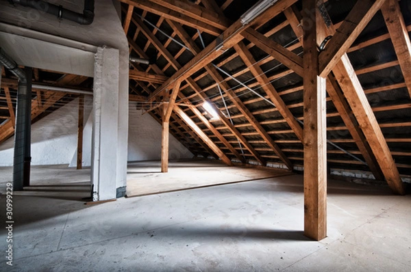 Obraz Empty house attic