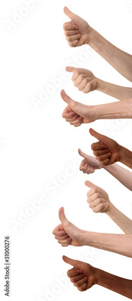 Obraz daumen hoch! seitlich