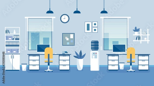 Obraz Workplace, modern office for team work.