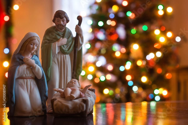 Obraz Christmas nativity statue figurines 