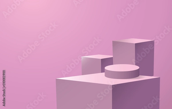 Obraz geometric shape podium for product 