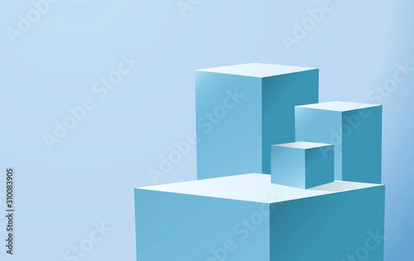 Obraz geometric shape podium for product 