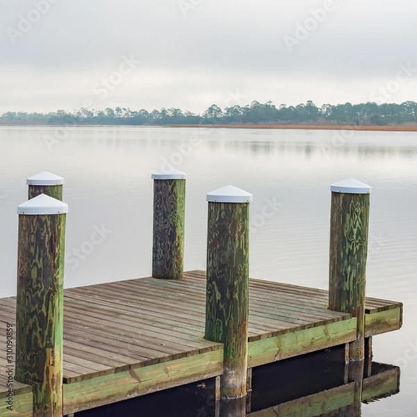 Fototapeta Boat Dock on Middle Lake